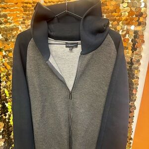 Emporio Armani Black and Gray Hoodie